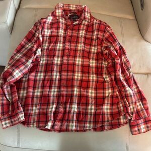 Old Navy Red and White Plaid Men's Shirt